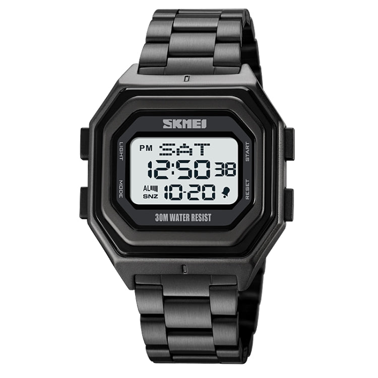 Relógio Eletrónico Masculino SKMEI 1875 para Exterior com Temporizador e Multifuncional, Estilo:, 1875 Correia de Aço Máquina Preta, 1875 Correia de Silicone Máquina Branca, 1875 Correia de Silicone Máquina Preta, 1875 Correia de Aço Máquina Branca