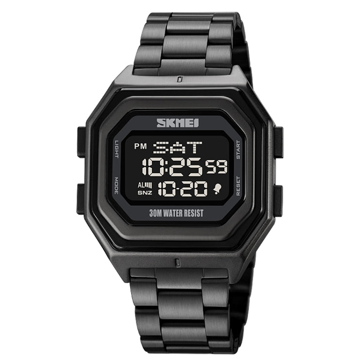 Relógio Eletrónico Masculino SKMEI 1875 para Exterior com Temporizador e Multifuncional, Estilo:, 1875 Correia de Aço Máquina Preta, 1875 Correia de Silicone Máquina Branca, 1875 Correia de Silicone Máquina Preta, 1875 Correia de Aço Máquina Branca