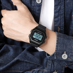 Relógio Eletrónico Masculino SKMEI 1875 para Exterior com Temporizador e Multifuncional, Estilo:, 1875 Correia de Aço Máquina Preta, 1875 Correia de Silicone Máquina Branca, 1875 Correia de Silicone Máquina Preta, 1875 Correia de Aço Máquina Branca
