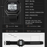 Relógio Eletrónico Masculino SKMEI 1875 para Exterior com Temporizador e Multifuncional, Estilo:, 1875 Correia de Aço Máquina Preta, 1875 Correia de Silicone Máquina Branca, 1875 Correia de Silicone Máquina Preta, 1875 Correia de Aço Máquina Branca