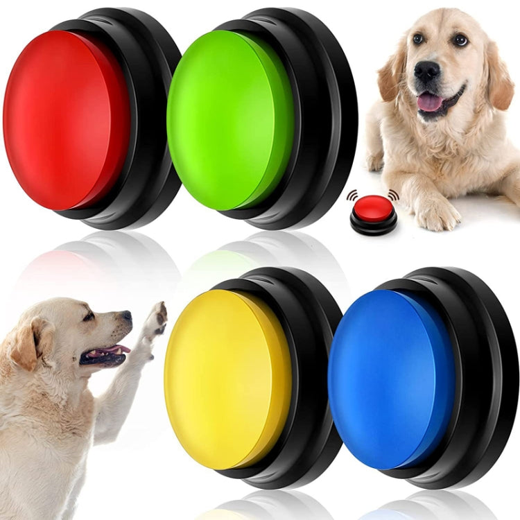 Botão de Comunicação para Animais, Caixa Vocal para Cão com Gravação, Estilo: Modelo de Gravação, Vermelho Rosado, Rosa, Amarelo, Azul Lago, Branco, Azul Escuro, Azul Claro, Verde, Roxo, Vermelho, Laranja