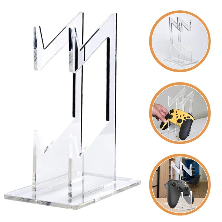 Suporte de Armazenamento em Acrílico de Dupla Camada para Comandos PS4/PS5/PS3, Para PS4/PS5/PS3