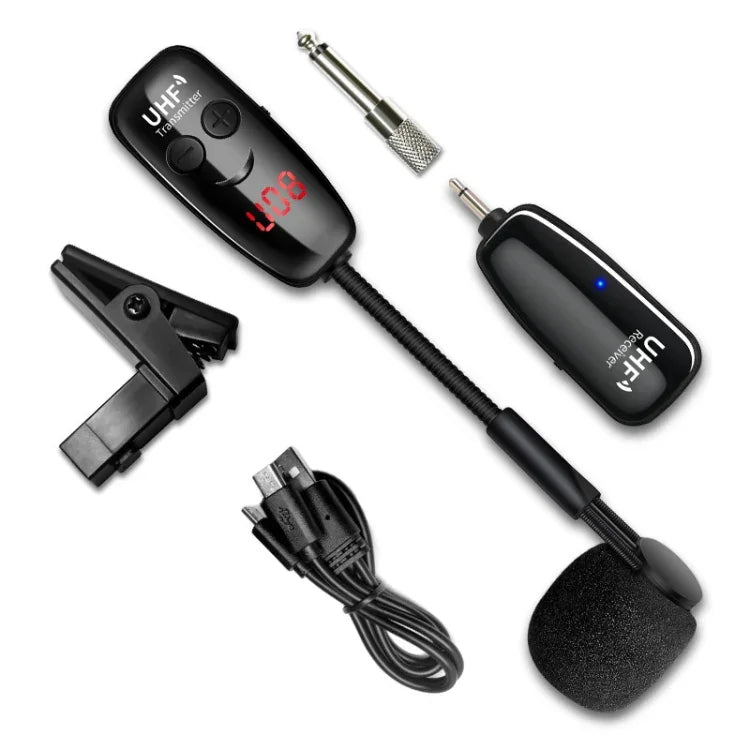 Microfone Sem Fios para Performance ao Ar Livre para Saxofone, Captador para Saxofone