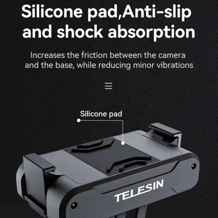 Para DJI OSMO Action 3 Adaptador Magnético de Duas Garras TELESIN, Acessórios para Câmara de Ação, Adaptador Magnético de Duas Garras