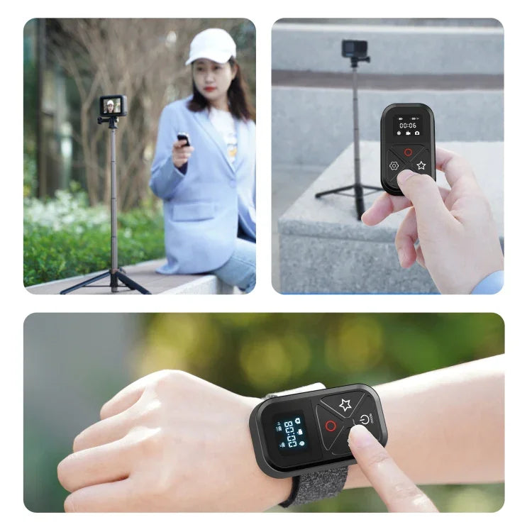 Comando Remoto Bluetooth TELESIN T10 80m Para GoPro Hero11 Black / HERO10 Black / HERO9 Black / HERO8 Black /Max, Para GoPro