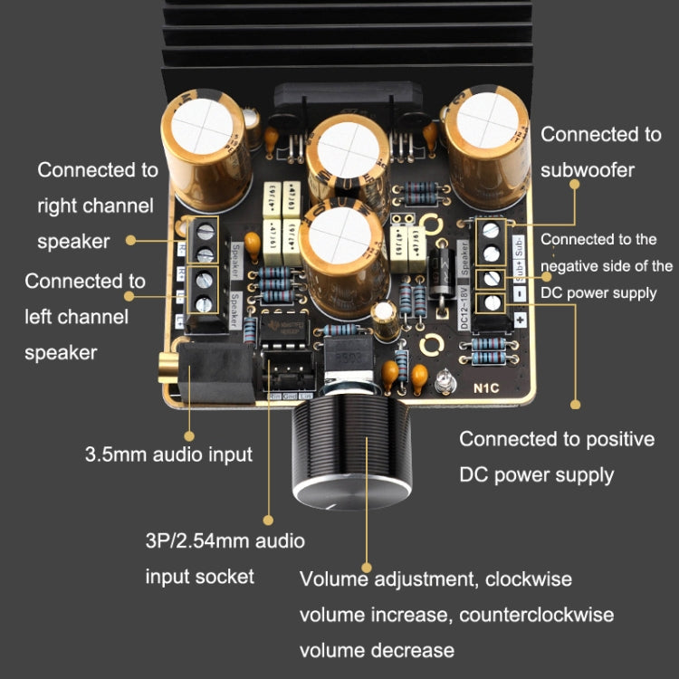 Placa Amplificadora TDA7850 2.1 Canal 2x80W Módulo Amplificador Tipo AB para Carro DIY Alta Potência 120W Graves, TDA7850