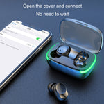 Auricular Bluetooth In-ear Sem Fios para Jogos Desportivos TWS5.1, Y60, Y70, Y80