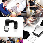 Two Point Aircraft Buckle Adjustable Seat Belt Extended Band, Aircraft Buckle Seat Belt(Black), Aircraft Buckle Seat Belt(Gray)