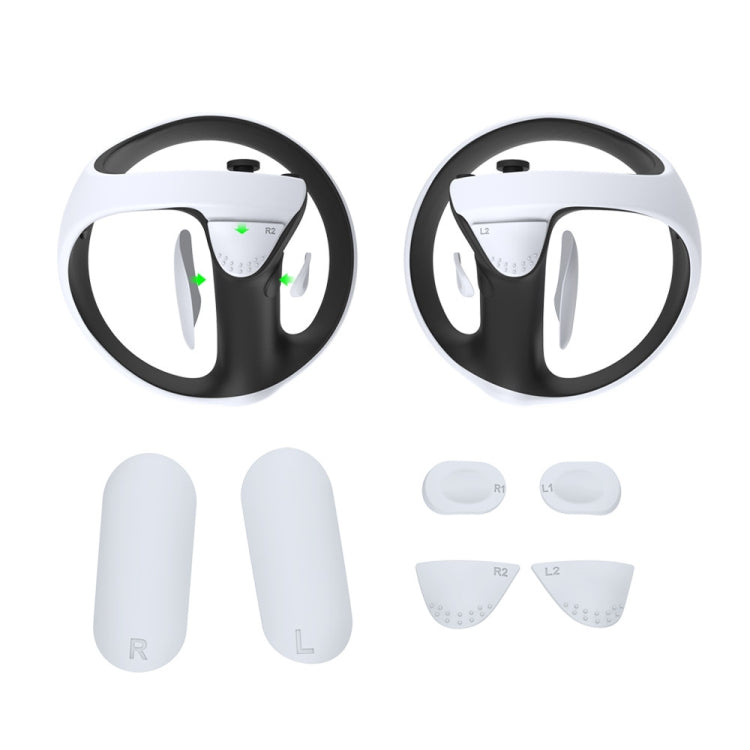 Kit de Almofadas de Silicone Antiderrapantes para PS5 VR2 DOBE Protetor de Botão da Pega, TP5-2512
