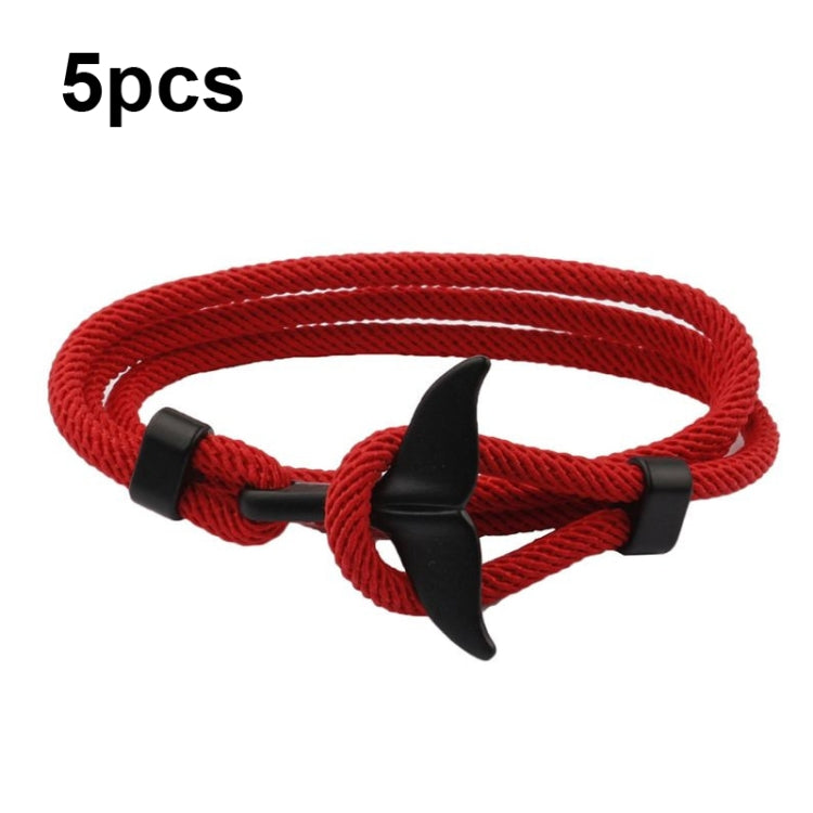 Pulseira Ajustável com Fecho Duplo e Corda Trançada com Cauda de Baleia, 5 unidades Rosa, 5 unidades Amarelo, 5 unidades Vinho, 5 unidades Azul Marinho, 5 unidades Caqui, 5 unidades Vermelho, 5 unidades Preto, 5 unidades Azul Claro, 5 unidades Bege