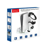 Base Multifuncional de Arrefecimento para PS5 ipaly Host, Suporte de Carregamento para Comando VR2, Suporte para Armazenamento de Discos, HBP-6478