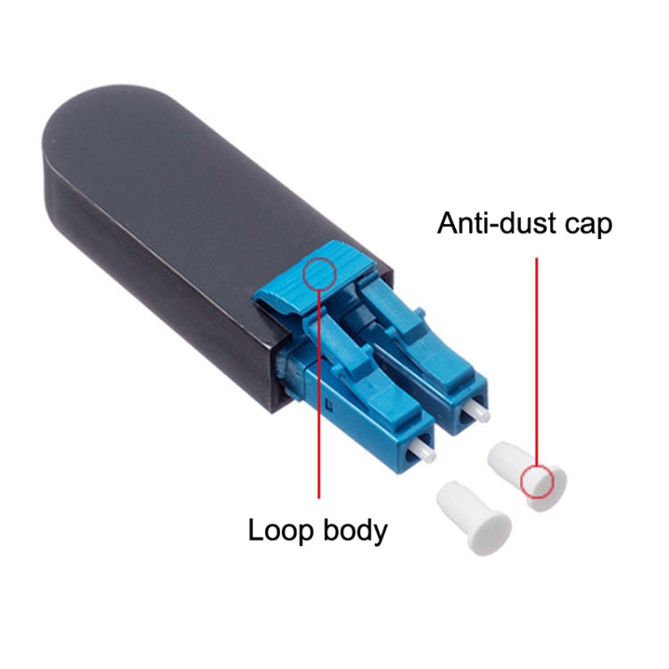 Conector de Fibra Óptica LC / UPC Módulo de Loop Traseiro LC para Fibra Óptica Monomodo, Loopers de Fibra Única