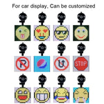 Ecrã LED para Carro P4-32x32 RGB a Cores Completas com Emoticons, Transmissão Sem Fios Wifi Personalizado, P4-32x32 RGB USB