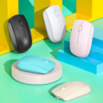 Rato Mini Sem Fios Óptico para Portátil com 3 Teclas 811, Especificação:, Modelo Duplo (Rosa)