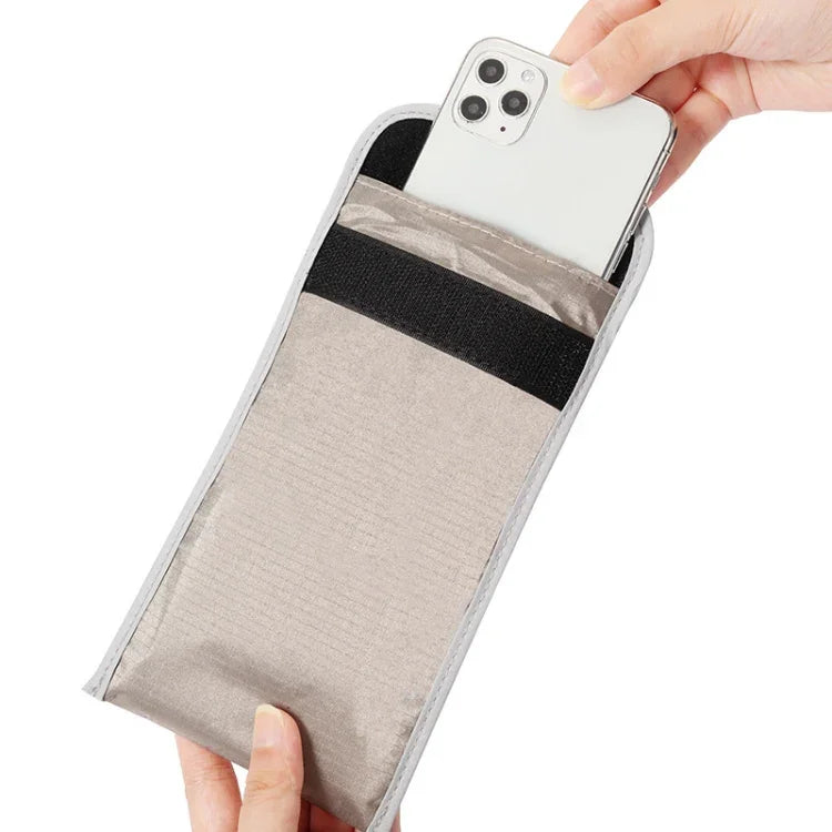 Bolsa Anti-radiação de 6,5 polegadas para Sinal RFID e Anti-localização para Telemóvel, Cinzento 6,5 polegadas