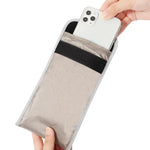 Bolsa Anti-radiação de 6,5 polegadas para Sinal RFID e Anti-localização para Telemóvel, Cinzento 6,5 polegadas