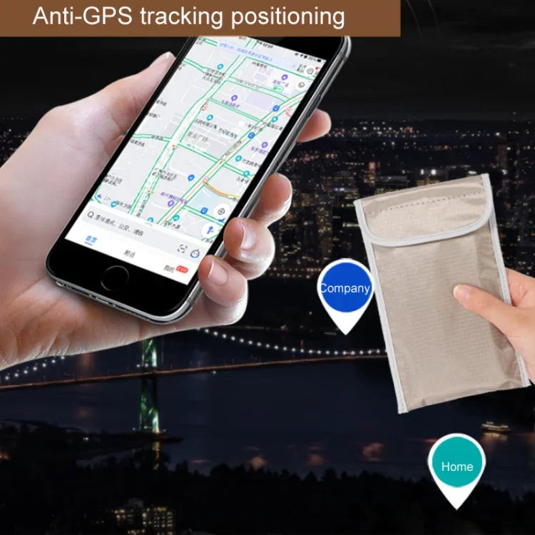 Bolsa Anti-radiação de 6,5 polegadas para Sinal RFID e Anti-localização para Telemóvel, Cinzento 6,5 polegadas