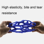 1030001 Bola Oca Brinquedo para Cão Resistente a Mordidas Bola de Borracha Elástica para Animais de Estimação, Espec:, Oca, Sino, Ténis