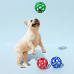 1030001 Bola Oca Brinquedo para Cão Resistente a Mordidas Bola de Borracha Elástica para Animais de Estimação, Espec:, Oca, Sino, Ténis
