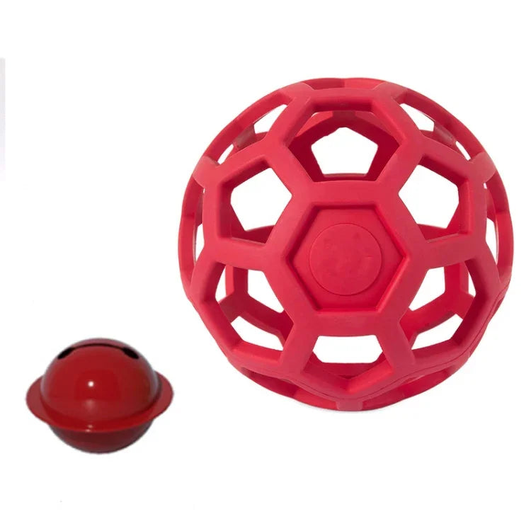 1030001 Bola Oca Brinquedo para Cão Resistente a Mordidas Bola de Borracha Elástica para Animais de Estimação, Espec:, Oca, Sino, Ténis