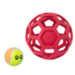 1030001 Bola Oca Brinquedo para Cão Resistente a Mordidas Bola de Borracha Elástica para Animais de Estimação, Espec:, Oca, Sino, Ténis