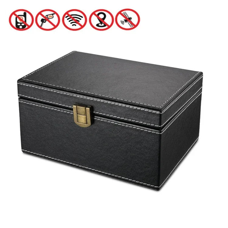 Caixa de Bloqueio de Sinal para Telemóvel RFID de Carro, Tamanho:, 11,5x9x6,2cm, 17x12,3x9,5cm