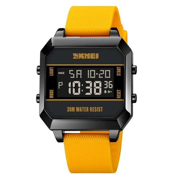 SKMEI 1848 Fashion Multifunctional Student Sports Waterproof Men Watch, 1848(Yellow), 1848(Red), 1848(Black)