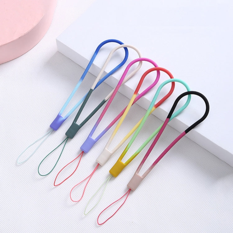 5 Unidades de Cordão para Telemóvel em Silicone com Padrão Tecido em Aquarela, Fita para Pen Drive, Flor de Cerejeira da Primavera, Neve de Inverno, Lama, Verde, Folha de Outono Amarela, Roxo Vermelho