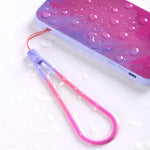 5 Unidades de Cordão para Telemóvel em Silicone com Padrão Tecido em Aquarela, Fita para Pen Drive, Flor de Cerejeira da Primavera, Neve de Inverno, Lama, Verde, Folha de Outono Amarela, Roxo Vermelho