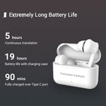 Auricular de Tradução Inteligente Bluetooth M6 Multi-país com Tradução Mútua Suporta 127 Línguas, M6 Branco