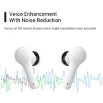 Auricular de Tradução Inteligente Bluetooth M6 Multi-país com Tradução Mútua Suporta 127 Línguas, M6 Branco