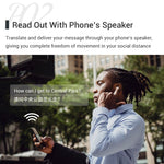 Auricular de Tradução Inteligente Bluetooth M6 Multi-país com Tradução Mútua Suporta 127 Línguas, M6 Branco