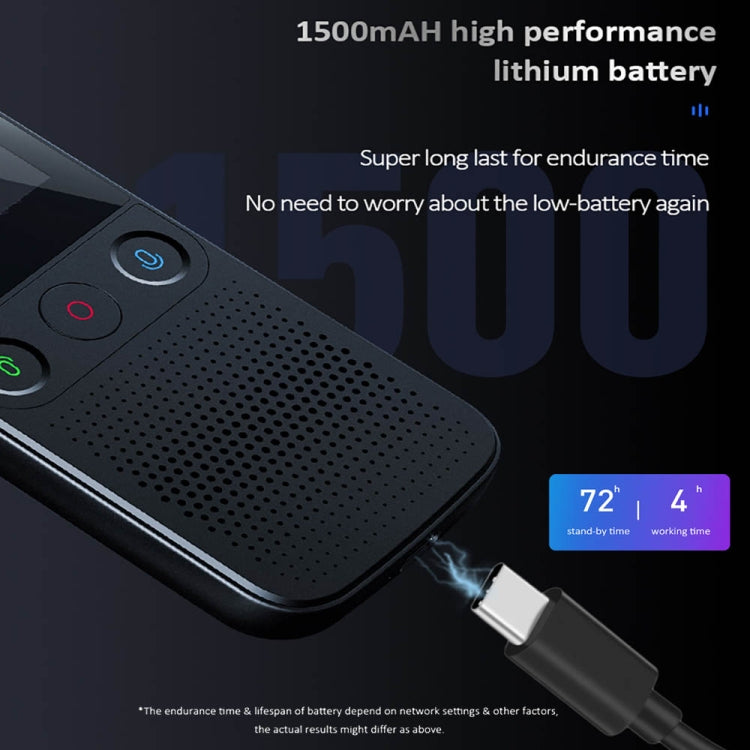 T10Pro Máquina de Tradução com Inteligência Artificial Wifi para Fotos / Gravações Suporta 138 Línguas, T10Pro Branco, T10Pro Preto