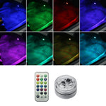 Car Modification Wireless Colorful Remote Control Atmosphere Light, 1 Light +1 RC, 2 Lights +1 RC, 4 Lights +1 RC, 8 Lights +1 RC