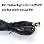 Cabo de Ligação BNC Macho para RCA Macho Cabo Coaxial de Vídeo HD em Cobre Cabo de Monitorização, Comprimento:, 1m, 1,5m, 2m, 3m, 5m