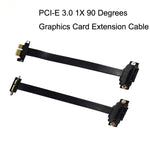 Cabo de Extensão PCI-E 3.0 1X 90 Graus para Placa Gráfica / Placa de Rede Sem Fios, Comprimento do Cabo:, 5cm, 10cm, 15cm, 20cm, 25cm, 30cm, 40cm, 50cm