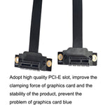 Cabo de Extensão PCI-E 3.0 1X 90 Graus para Placa Gráfica / Placa de Rede Sem Fios, Comprimento do Cabo:, 5cm, 10cm, 15cm, 20cm, 25cm, 30cm, 40cm, 50cm