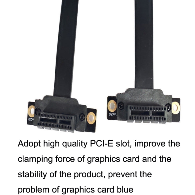Cabo de Extensão PCI-E 3.0 1X 90 Graus para Placa Gráfica / Placa de Rede Sem Fios, Comprimento do Cabo:, 5cm, 10cm, 15cm, 20cm, 25cm, 30cm, 40cm, 50cm