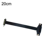 Cabo de Extensão PCI-E 3.0 1X 90 Graus para Placa Gráfica / Placa de Rede Sem Fios, Comprimento do Cabo:, 5cm, 10cm, 15cm, 20cm, 25cm, 30cm, 40cm, 50cm