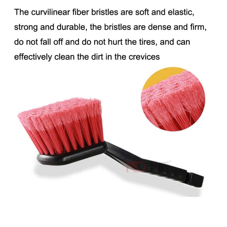 W-0272 Multifunctional Long Hair Cleaning Soft Car Tire Brush, W-0272