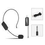 Microfone Sem Fios UHF com Auscultadores Lavalier Amplificador, Um para Um, Um para Dois