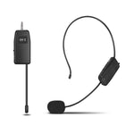 Microfone Sem Fios UHF com Auscultadores Lavalier Amplificador, Um para Um, Um para Dois
