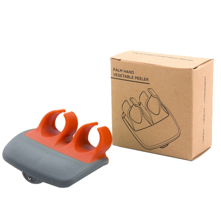 Descascador de Mão em Forma de Palma para Batata, Fruta, Legumes de Cozinha, 2pcs Verde, 2pcs Laranja