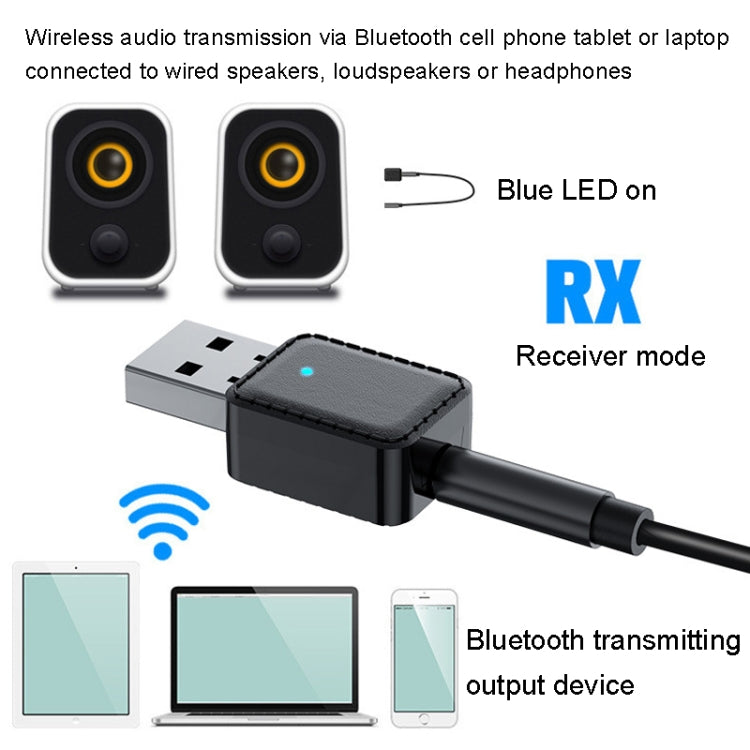 Adaptador USB Bluetooth RX-TX-413 Receptor e Transmissor 2 em 1, RX-TX-413 Preto, RX-TX-413 Branco