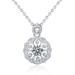 XMA008 Cherry Necklace 925 Silver Mosan Diamond Collarbone Pendant, XMA008