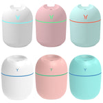 Mini Humidificador de Mesa USB com Luz Noturna Colorida, Especificações: 250ml (Y-Branco), 250ml (Y-Rosa), 250ml (Y-Azul), 220ml (Y2-Branco), 220ml (Y2-Rosa), 220ml (Y2-Azul)