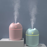 Mini Humidificador de Mesa USB com Luz Noturna Colorida, Especificações: 250ml (Y-Branco), 250ml (Y-Rosa), 250ml (Y-Azul), 220ml (Y2-Branco), 220ml (Y2-Rosa), 220ml (Y2-Azul)