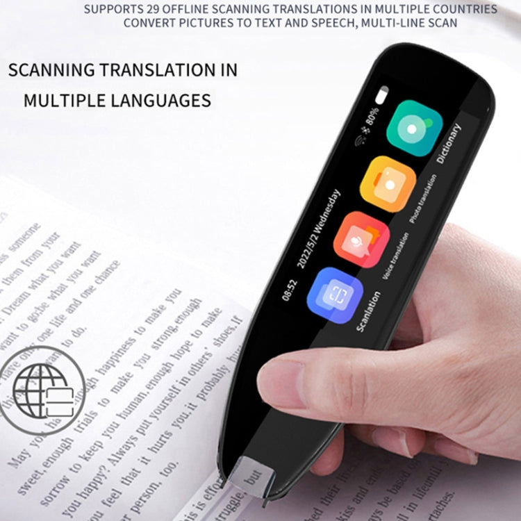 Caneta de Tradução, Dicionário e Gravação Hishell de 3,5 polegadas para Digitalização de Fotos Offline, S40
