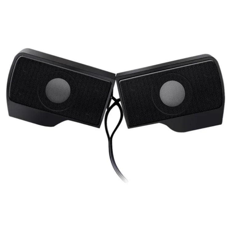 Coluna Estéreo USB Mini com Clipe para Notebook, Portátil, PC, Desktop, Tablet, Mini com Clipe