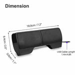 Coluna Estéreo USB Mini com Clipe para Notebook, Portátil, PC, Desktop, Tablet, Mini com Clipe